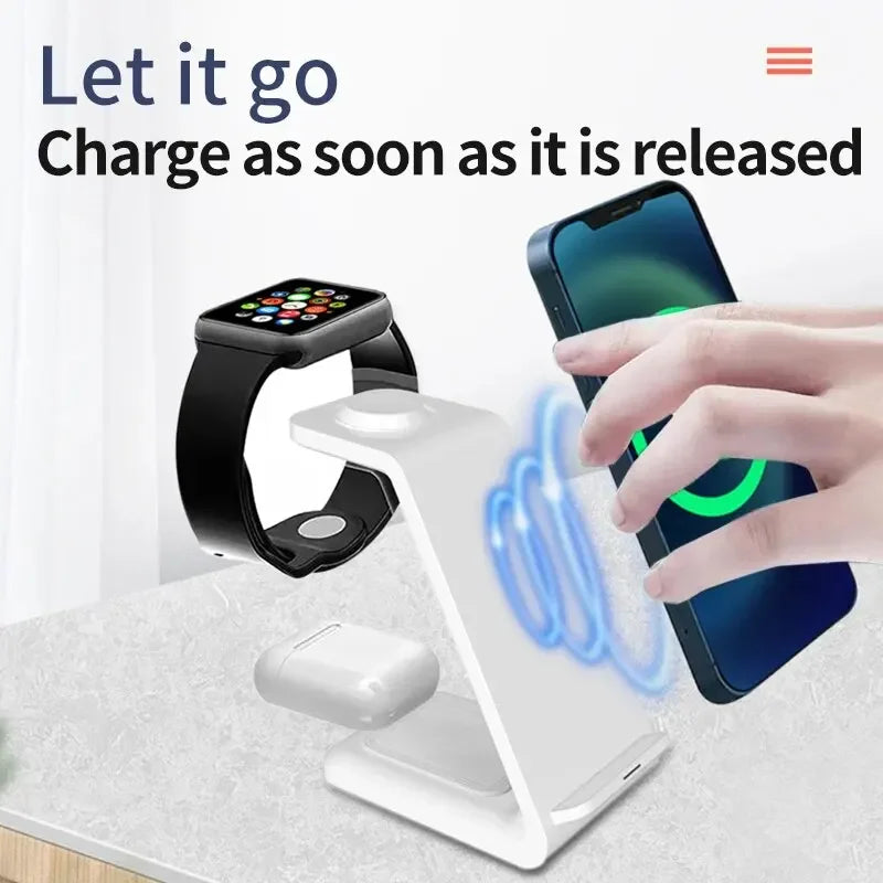 3-in-1 Wireless Charging Dock for iPhone & Apple Devices